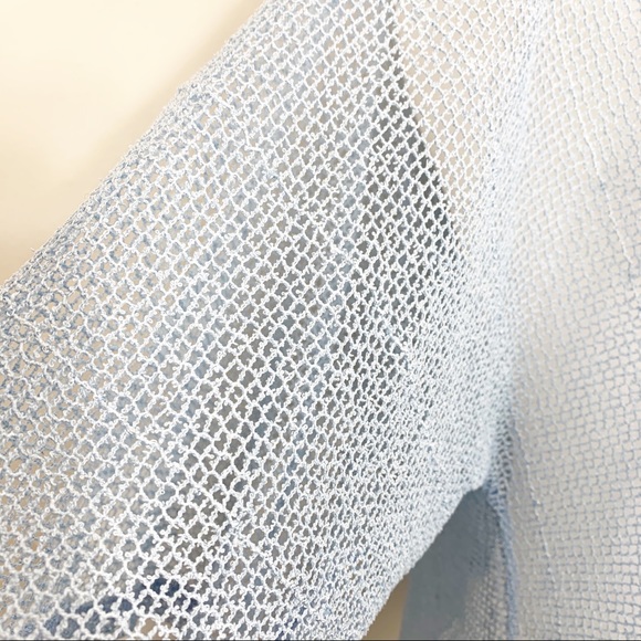 NOELLE sheer knit coverlet w/ small sequin detail - Picture 5 of 5